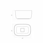 Fregadero de pie independiente, fabricado en Italia, Lallio Viadurini