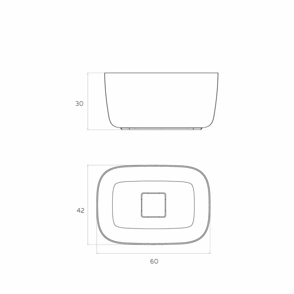 Fregadero de pie independiente, fabricado en Italia, Lallio Viadurini
