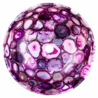 Lavabo sobre encimera de piedra de ágata redonda - Buffalo Viadurini