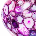 Lavabo sobre encimera de piedra de ágata redonda - Buffalo Viadurini