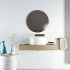 Lavabo sobre encimera de diseño circular producido en Italia, Forino Viadurini