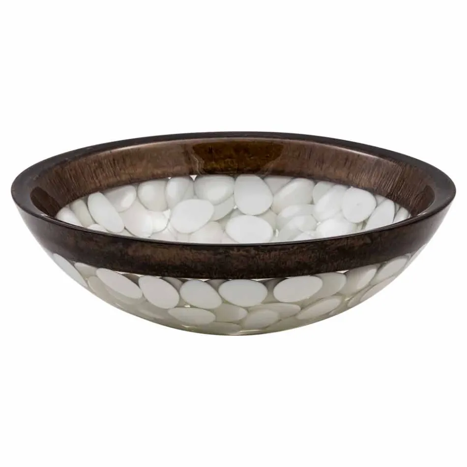 Lavamanos circular de resina, Buguggiate Viadurini