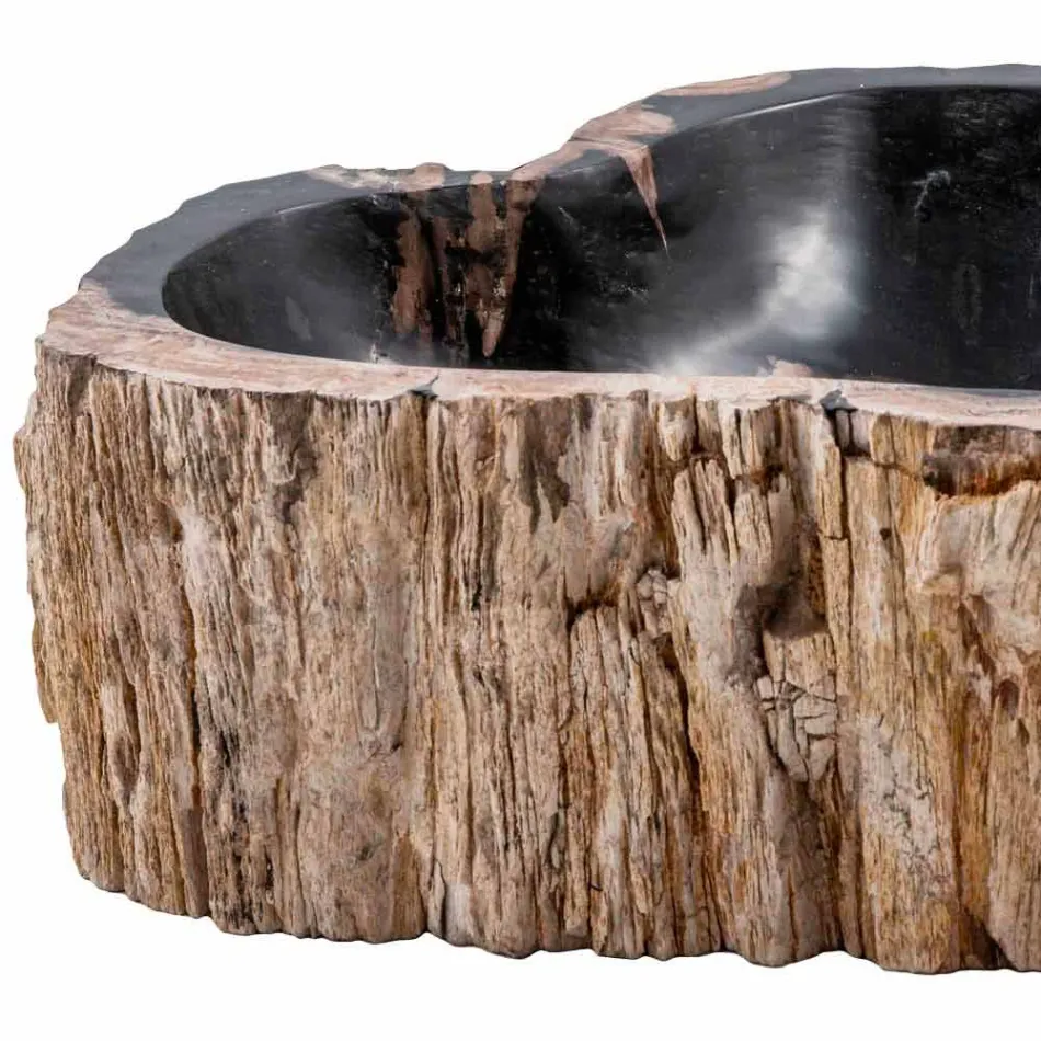 Lavabo de pie de madera fósil, Neirone Viadurini
