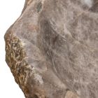 Fregadero sobre encimera hecho a mano en piedra de cuarzo ahumado, Vigasio Viadurini