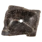 Fregadero sobre encimera hecho a mano en piedra de cuarzo ahumado, Vigasio Viadurini