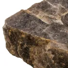 Fregadero sobre encimera hecho a mano en piedra de cuarzo ahumado, Vigasio Viadurini