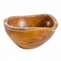 Lavabo moderno de pie en madera de teca natural Vigevano