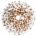 Lavabo de encimera redondo moderno de resina, Bussi Viadurini