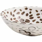 Lavabo de encimera redondo moderno de resina, Bussi Viadurini