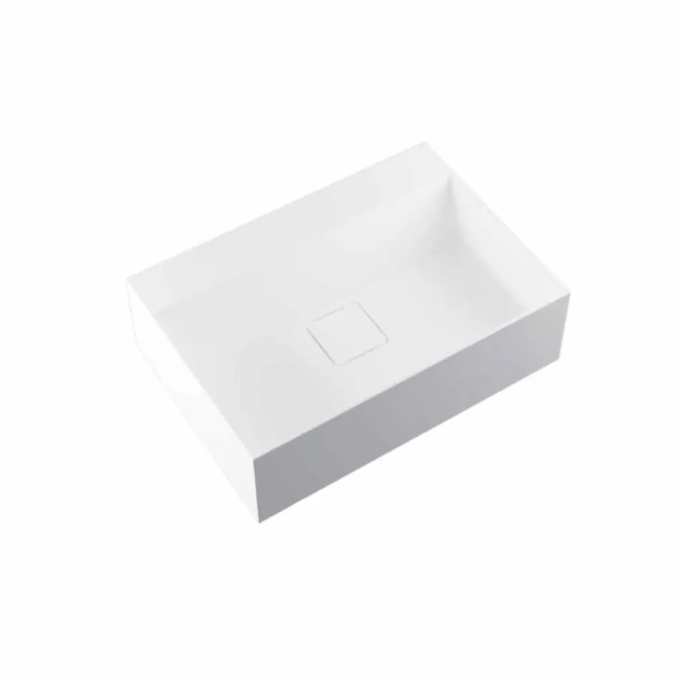 Lavabo sobre encimera de diseño producido en Italia, Lavis Viadurini