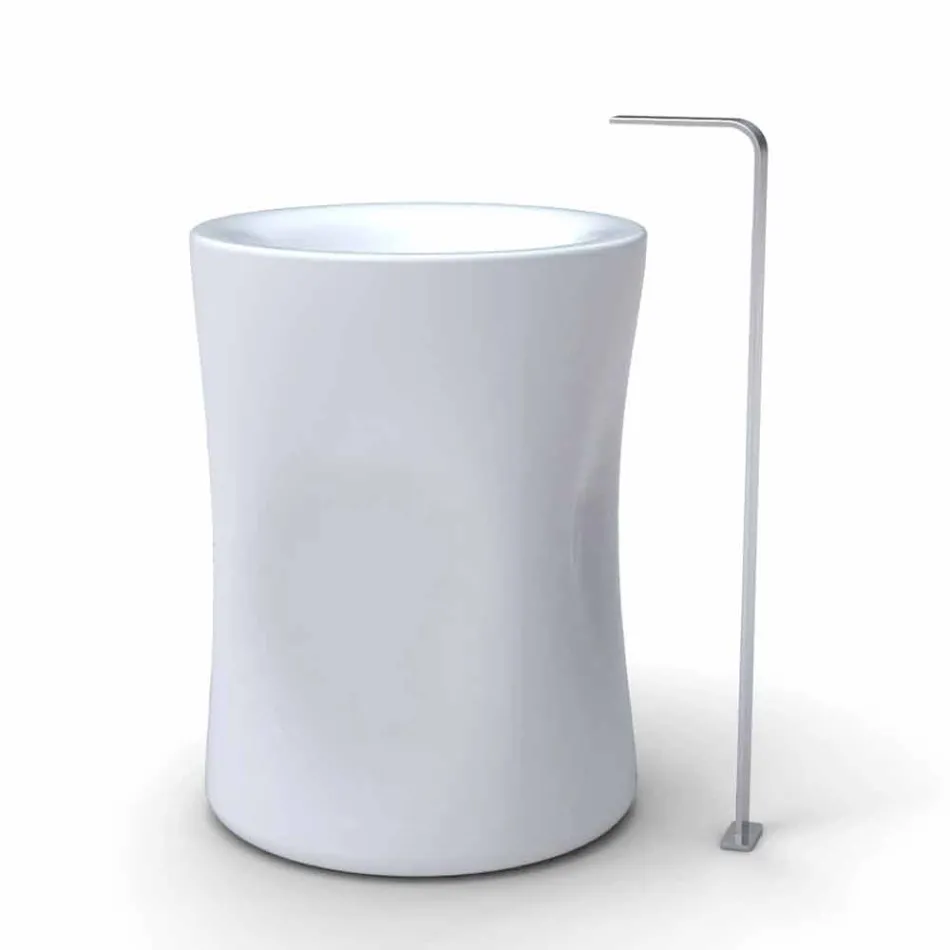 Fregadero independiente de columna moderno producido en Italia, Syracuse Viadurini