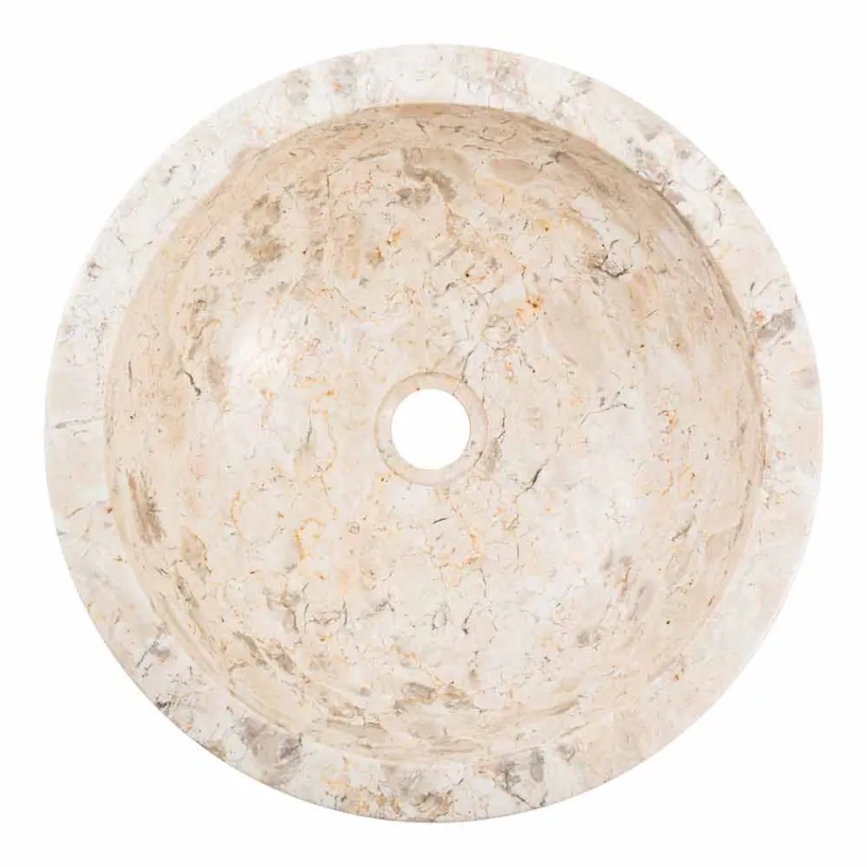 Tonto fregadero de mano de mármol, Nibbiano Viadurini