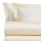 Juego de Sábanas de Satén de Algodón para Cama Doble Color Sólido - Freesia Viadurini