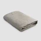 Sábanas bajeras dobles de lino negro, mantequilla o tiza vieja - Fiumano Viadurini