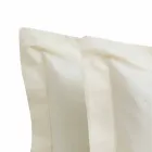 Sábanas de color liso completas en satén de algodón para cama doble - Hibiscus Viadurini