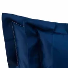 Sábanas de color liso completas en satén de algodón para cama doble - Hibiscus Viadurini