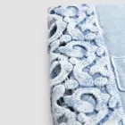 Sábana de Matrimonio de Lino con Encaje Poema, 3 Acabados - Dulcis Viadurini