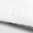 Sábana ajustable doble de lino blanco de lujo Made in Italy - Fiumano Viadurini