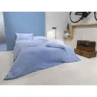 Sábana bajera doble, lino de colores de lujo Made in Italy - Fiumano Viadurini