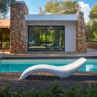 Chaise Longue de diseño moderno en polietileno de colores - Cloe by Myyour Viadurini