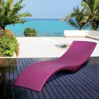 Chaise Longue de diseño moderno en polietileno de colores - Cloe by Myyour Viadurini