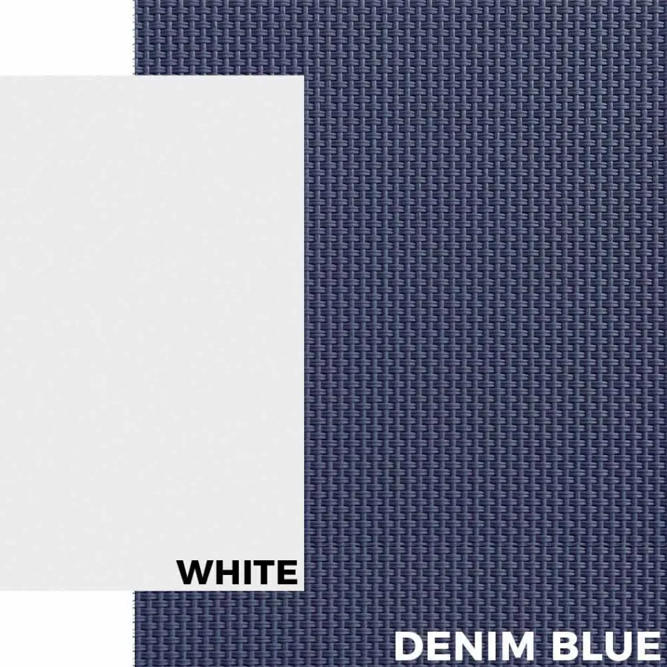 Tumbona de exterior en aluminio con ruedas y reposabrazos Diseño moderno - Carmine Viadurini