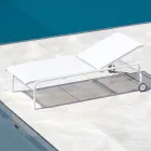 Cuna de jardín apilable en acero Made in Italy 2 piezas - Arwen Viadurini