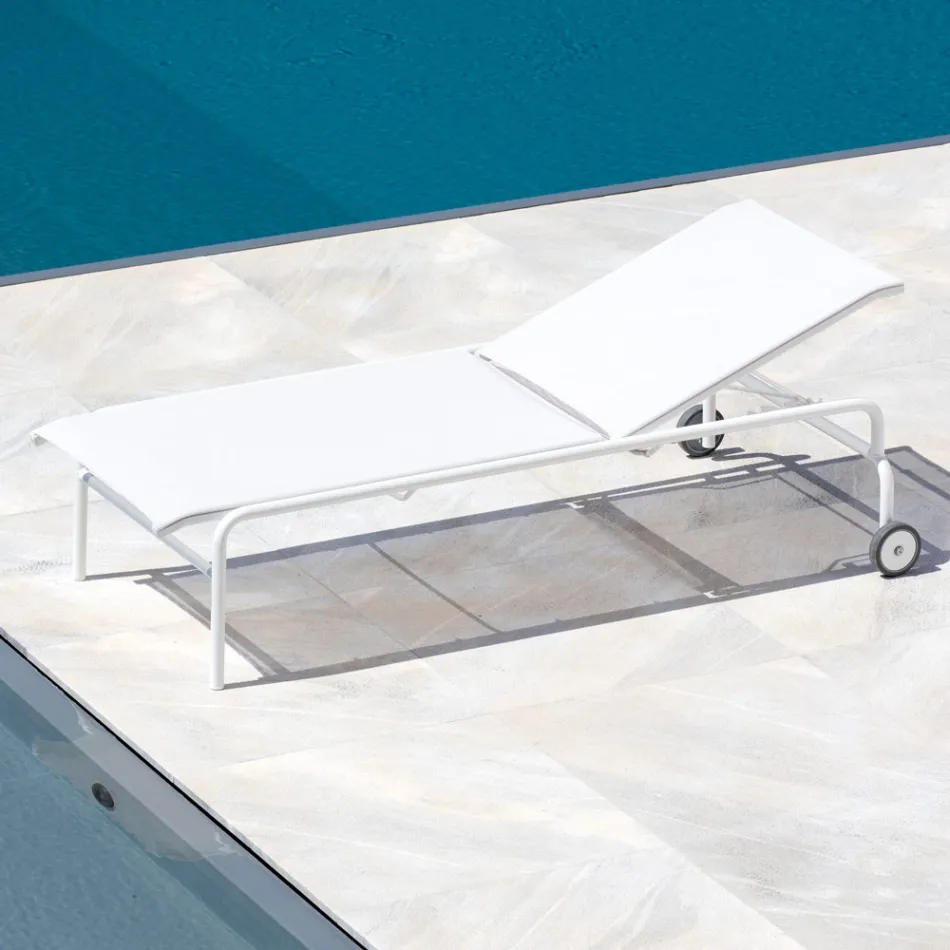 Cuna de jardín apilable en acero Made in Italy 2 piezas - Arwen Viadurini