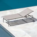 Cuna de jardín apilable en acero Made in Italy 2 piezas - Arwen Viadurini