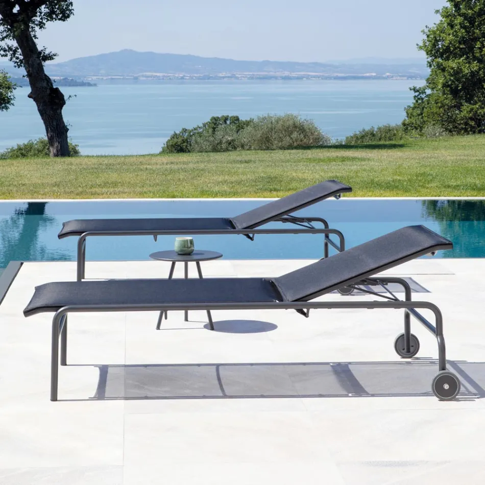 Cuna de jardín apilable en acero Made in Italy 2 piezas - Arwen Viadurini