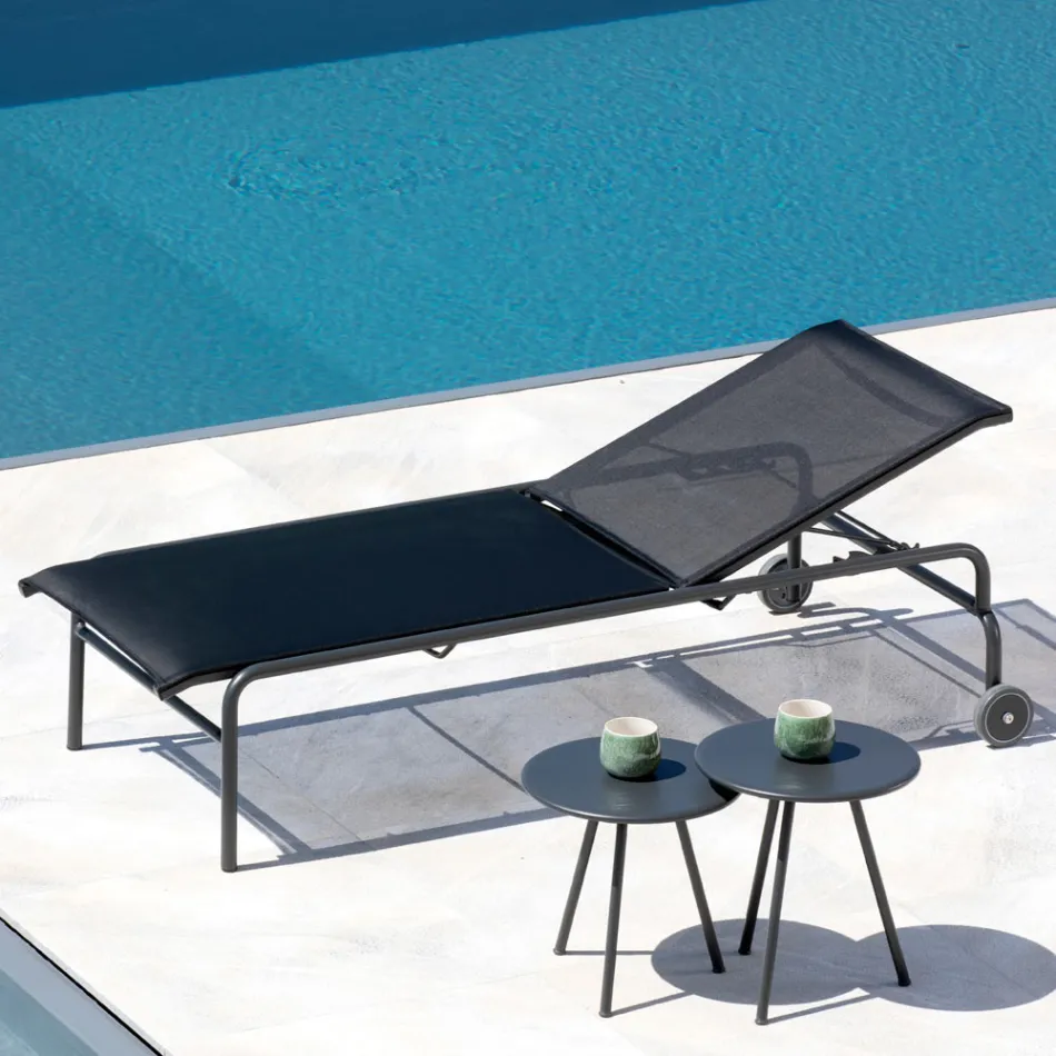 Cuna de jardín apilable en acero Made in Italy 2 piezas - Arwen Viadurini