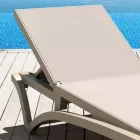 Tumbona de Jardín Apilable de Polipropileno y Textileno Coloreado - Artelia Viadurini