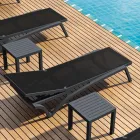 Tumbona de Jardín Apilable de Polipropileno y Textileno Coloreado - Artelia Viadurini