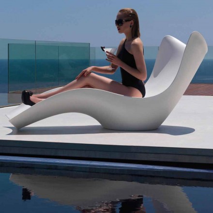 Cama de jardín Surf by Vondom, diseño moderno en polietileno. Viadurini