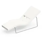 Tumbona de Jardín en Polietileno de Diferentes Colores con Soporte Metálico - Bollo Viadurini