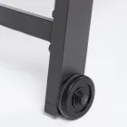 Tumbona de Jardín Moderna en Aluminio con Ruedas para Exterior - Franz Viadurini