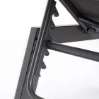 Tumbona de Jardín Moderna en Aluminio con Ruedas para Exterior - Franz Viadurini