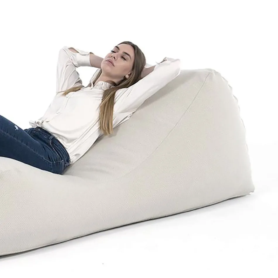 Cuna Maestrale para salón de interior en tela de lino blanco Viadurini