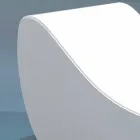 Cuna Trona relajarse Wave blanco de cuero de imitación náutica en Italia Viadurini