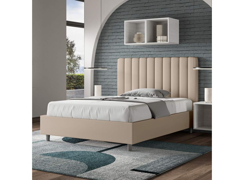 Cabecero de cama 140x200 cm con líneas verticales simétricas Made in Italy - Guante Viadurini