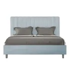 Cama de microfibra de 160 x 200 cm con líneas verticales simétricas. Fabricada en Italia - Glove. Viadurini