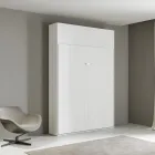 Cama Queen con compartimento abatible vertical y mueble de pared - Magicompare Viadurini