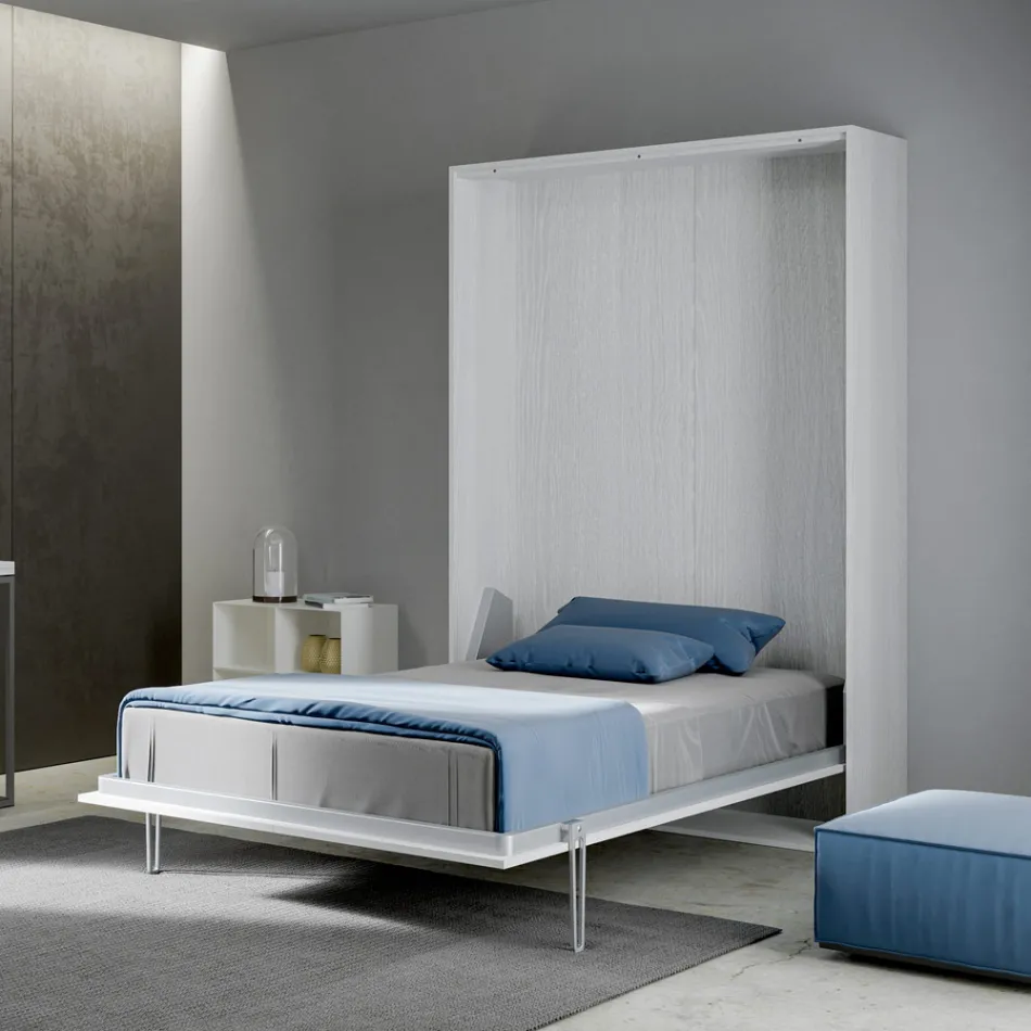 Cama Queen Size con abatible vertical en diferentes acabados - Magicompare Viadurini
