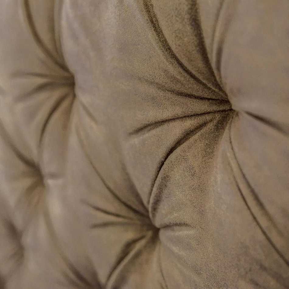 Cama doble tapizada con contenedor en tela o ecopiel Made in Italy – Euro Viadurini