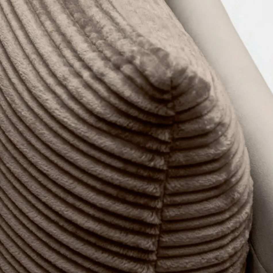 Cama de matrimonio 160x190 con 2 almohadas suaves en el cabecero - Tramonti Viadurini