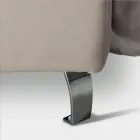 Cama de matrimonio 160x190 con 2 almohadas suaves en el cabecero - Tramonti Viadurini