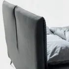 Cama de matrimonio 160x190 con relleno en forma de cojín - Brezze Viadurini