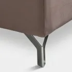 Cama de matrimonio 160x190 con acolchado geométrico - Ciottolino Viadurini