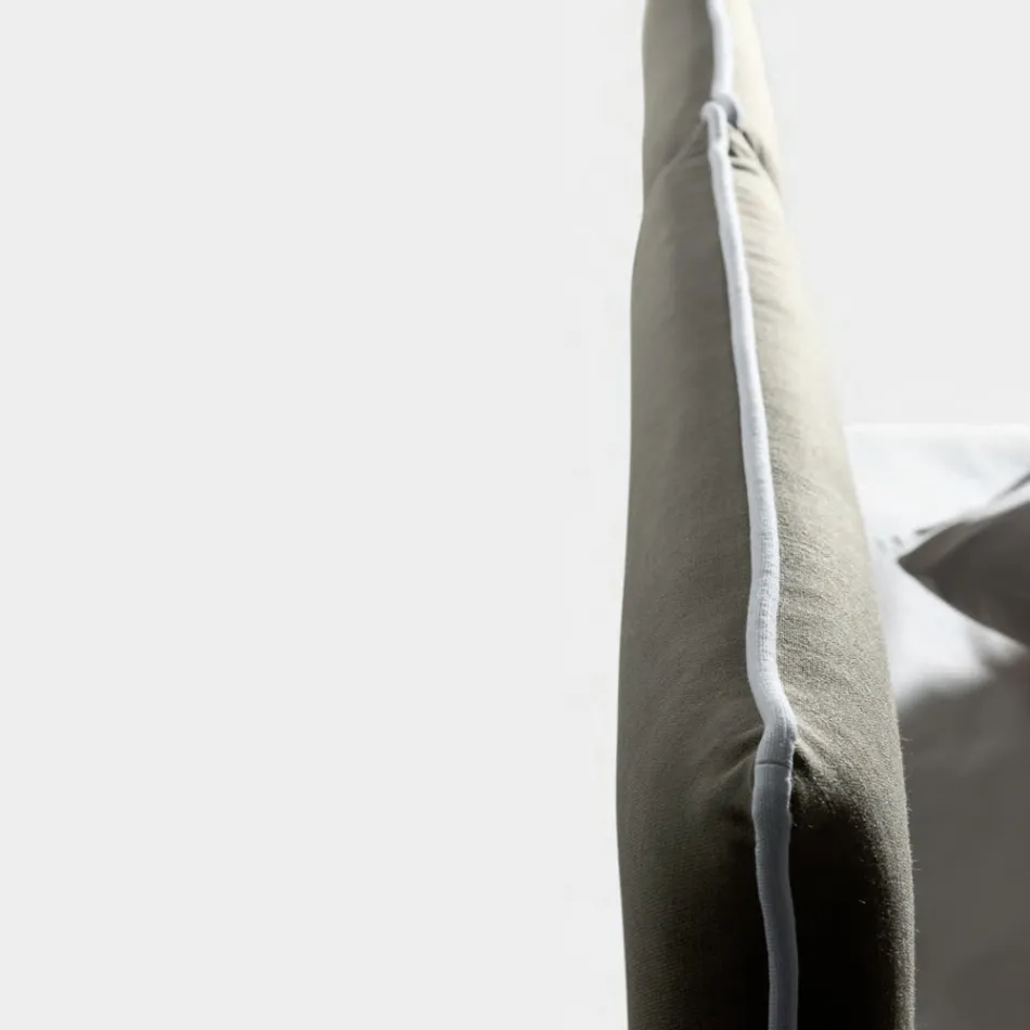 Cama de matrimonio 160x190 con cabecero dividido en el centro Made in Italy - Celesti Viadurini