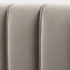 Cama de Matrimonio 160x190 con Acolchado con Bandas Verticales Anchas - Magan Viadurini